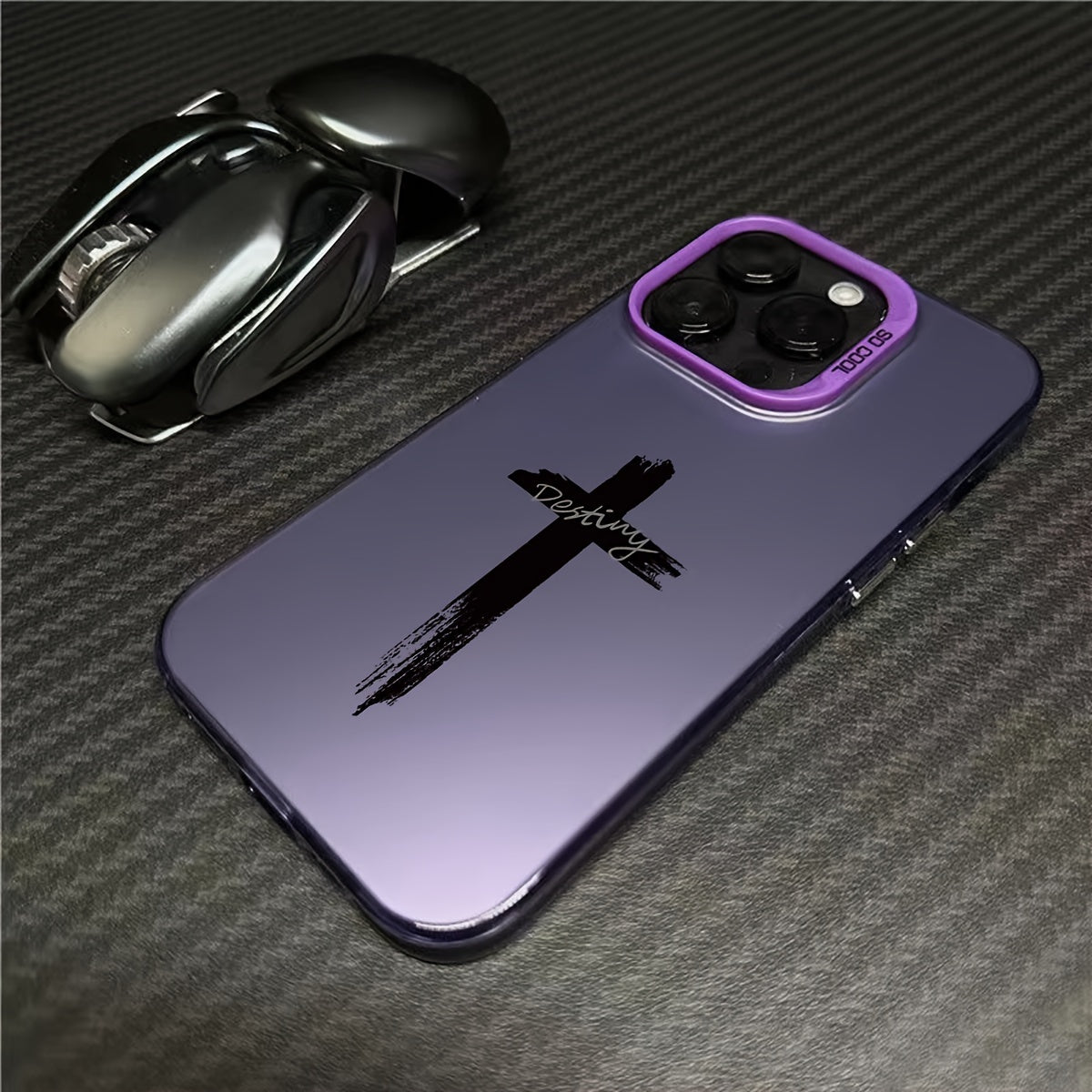Dirt-Resistant, Stylish Three-Color Cross Mobile Phone Case