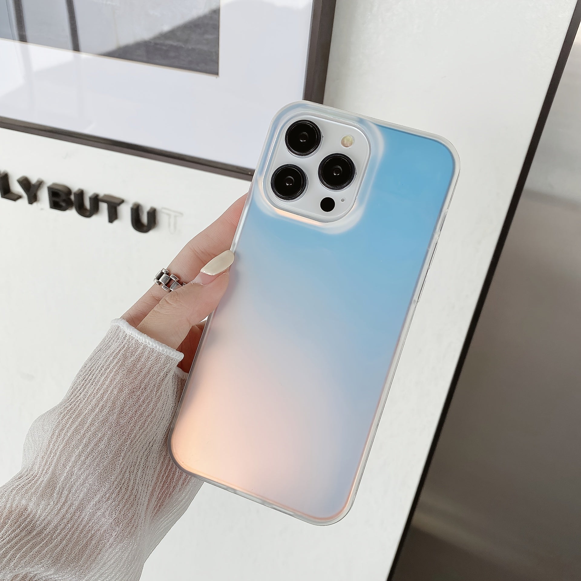 Laser Color Changing Frosted Mobile Phone Case