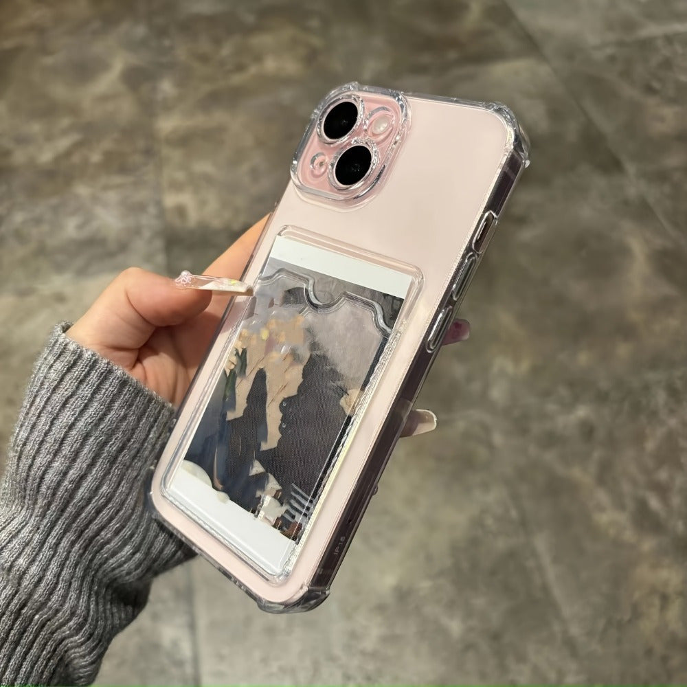 Transparent Simple Card Slot Bag Mobile Phone Case