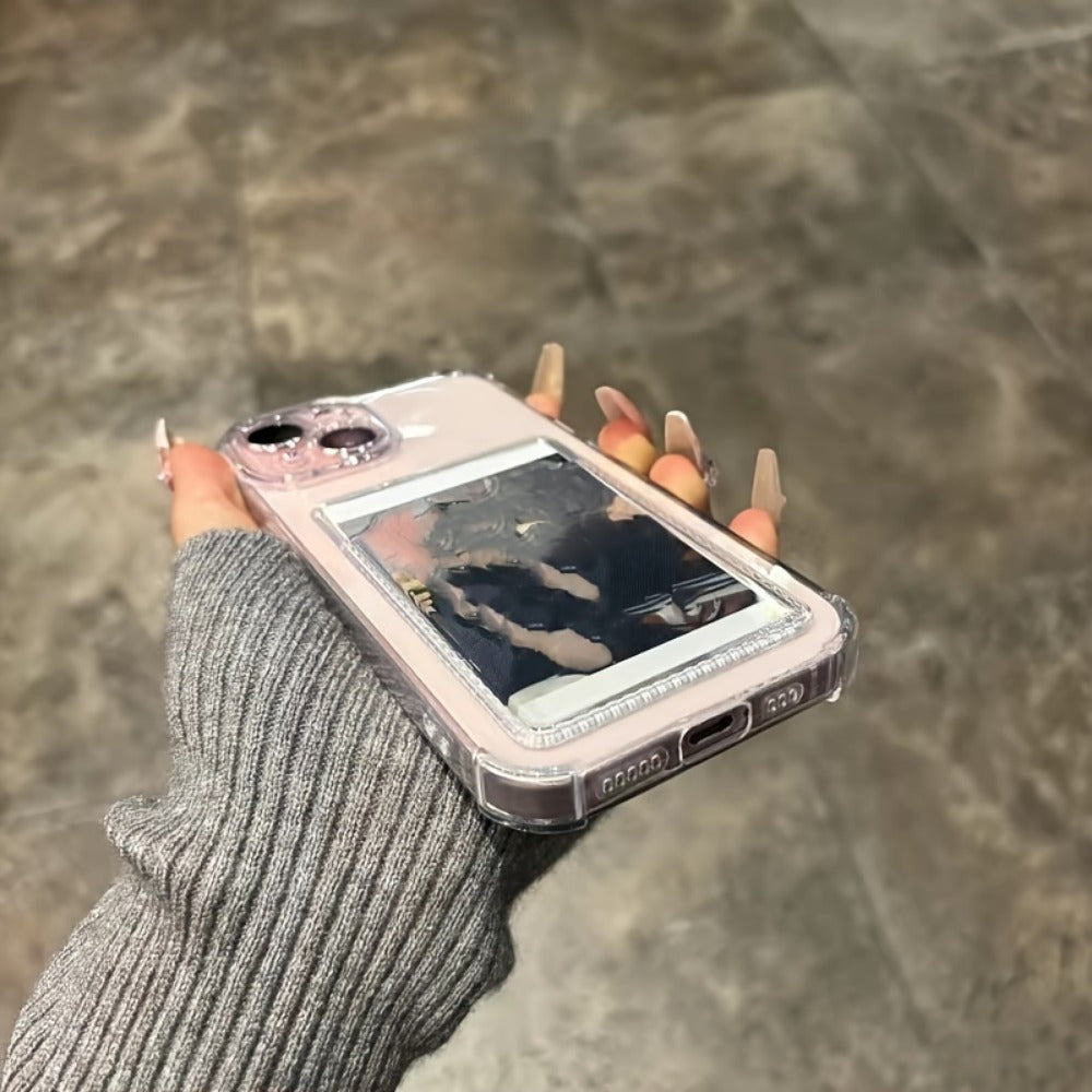 Transparent Simple Card Slot Bag Mobile Phone Case