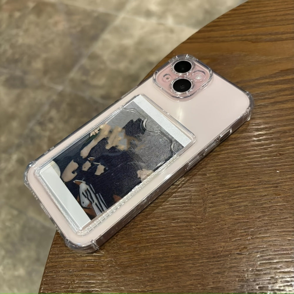 Transparent Simple Card Slot Bag Mobile Phone Case