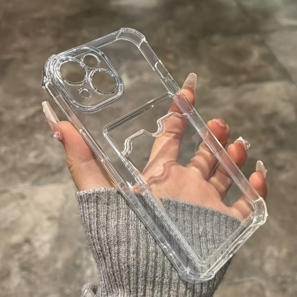 Transparent Simple Card Slot Bag Mobile Phone Case