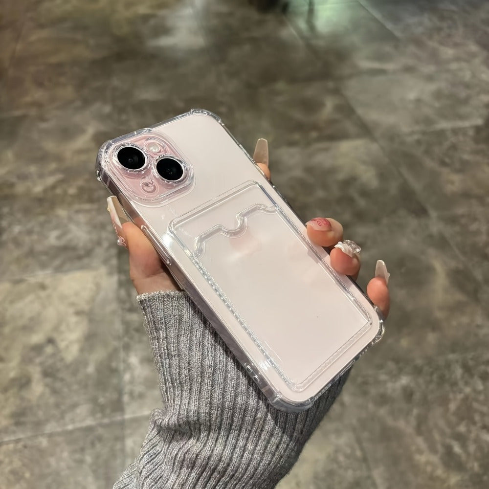 Transparent Simple Card Slot Bag Mobile Phone Case