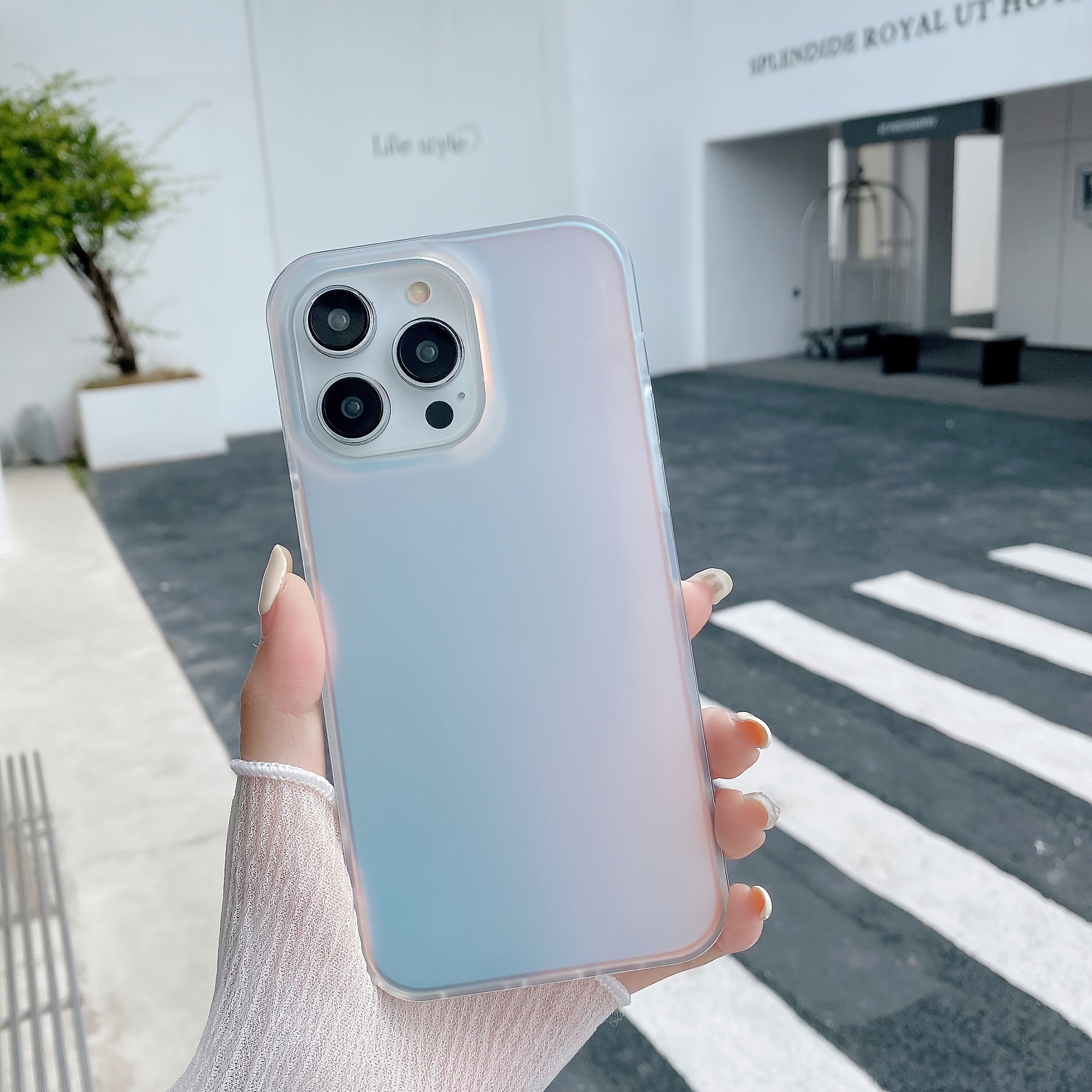 Laser Color Changing Frosted Mobile Phone Case