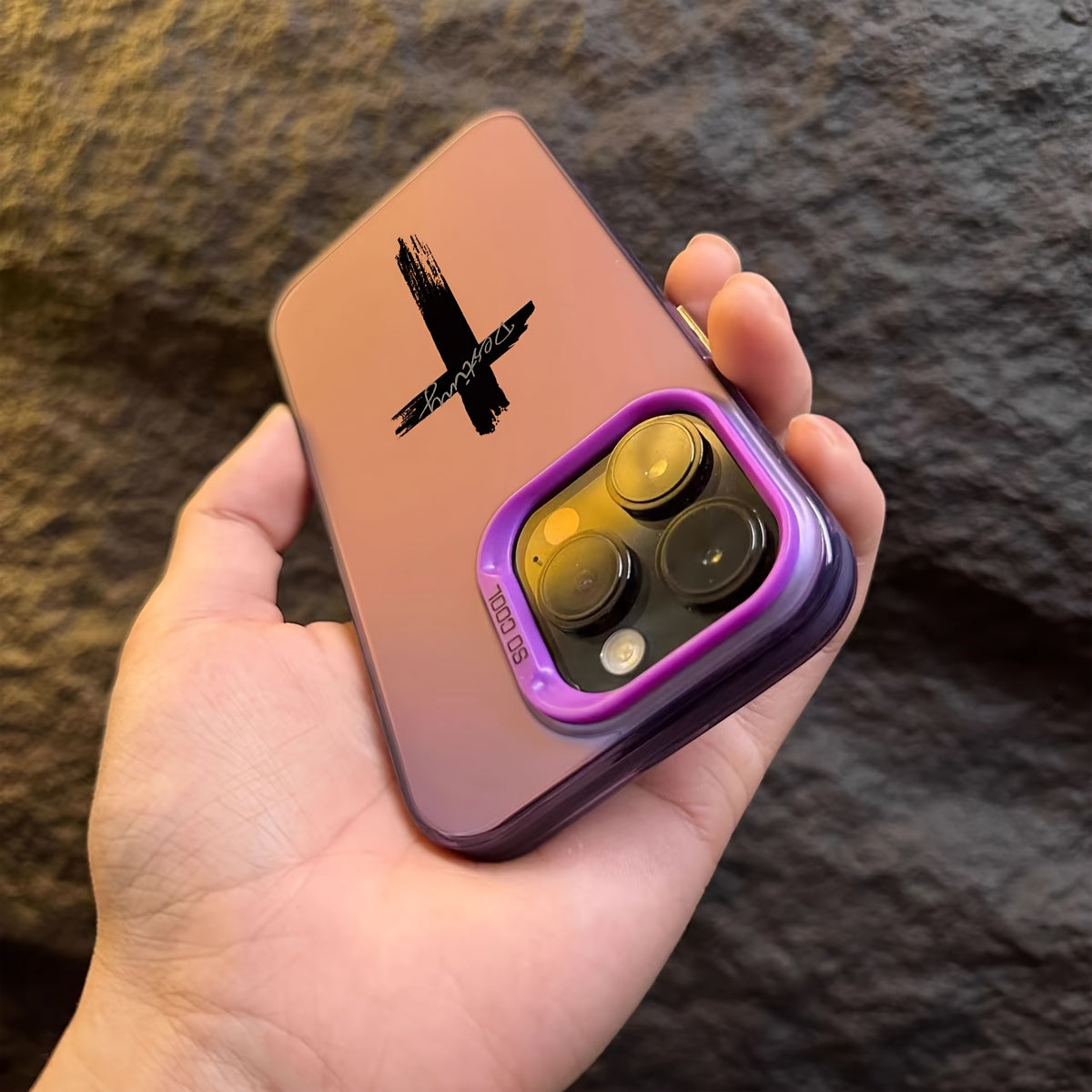 Dirt-Resistant, Stylish Three-Color Cross Mobile Phone Case