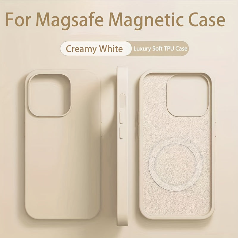 Luxury Simple Solid Color Magnetic Phone Case