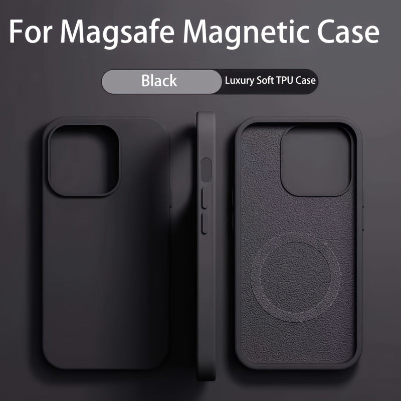 Luxury Simple Solid Color Magnetic Phone Case
