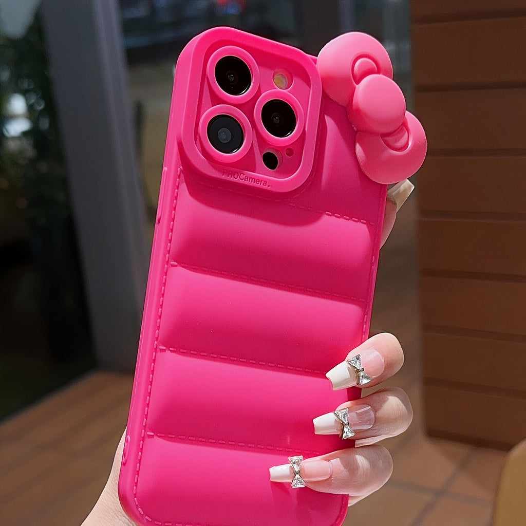 Three-Dimensional Bow Down Jacket Rose