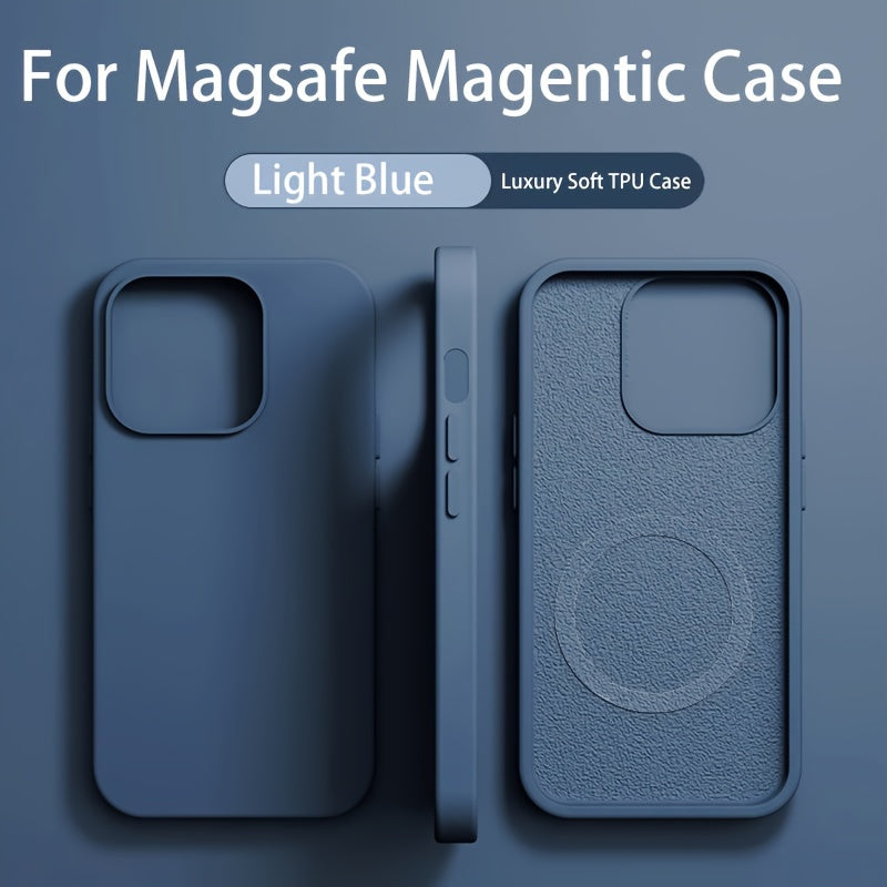 Luxury Simple Solid Color Magnetic Phone Case