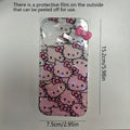 1pc New Creative Colorful Hello Kitty Mobile Phone Case Cartoon Small Transparent Bow Mobile Phone Protective Case
