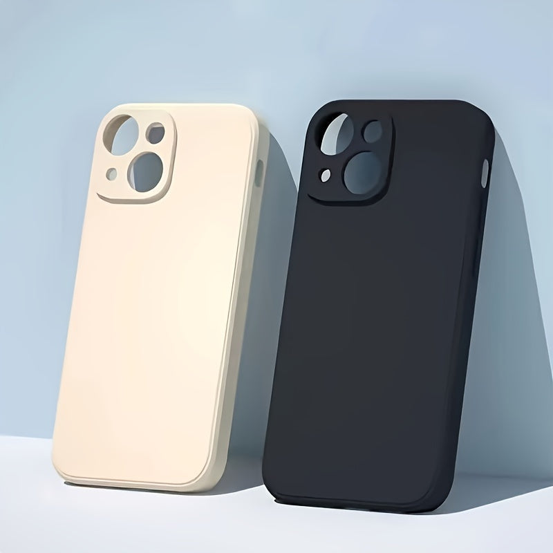 Solid Color AppleFruit 14promax mobile phone case soft silicone