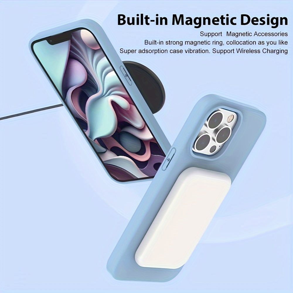 Luxury Simple Solid Color Magnetic Phone Case