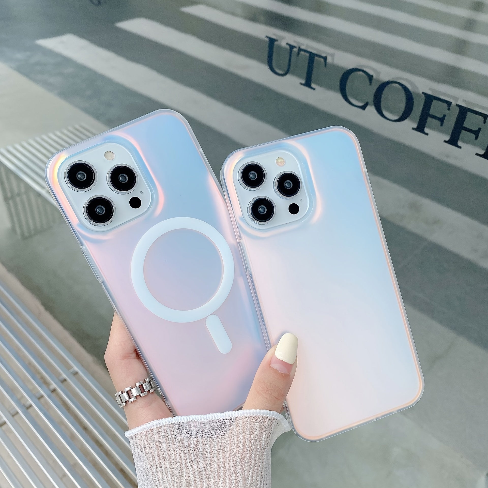 Laser Color Changing Frosted Mobile Phone Case