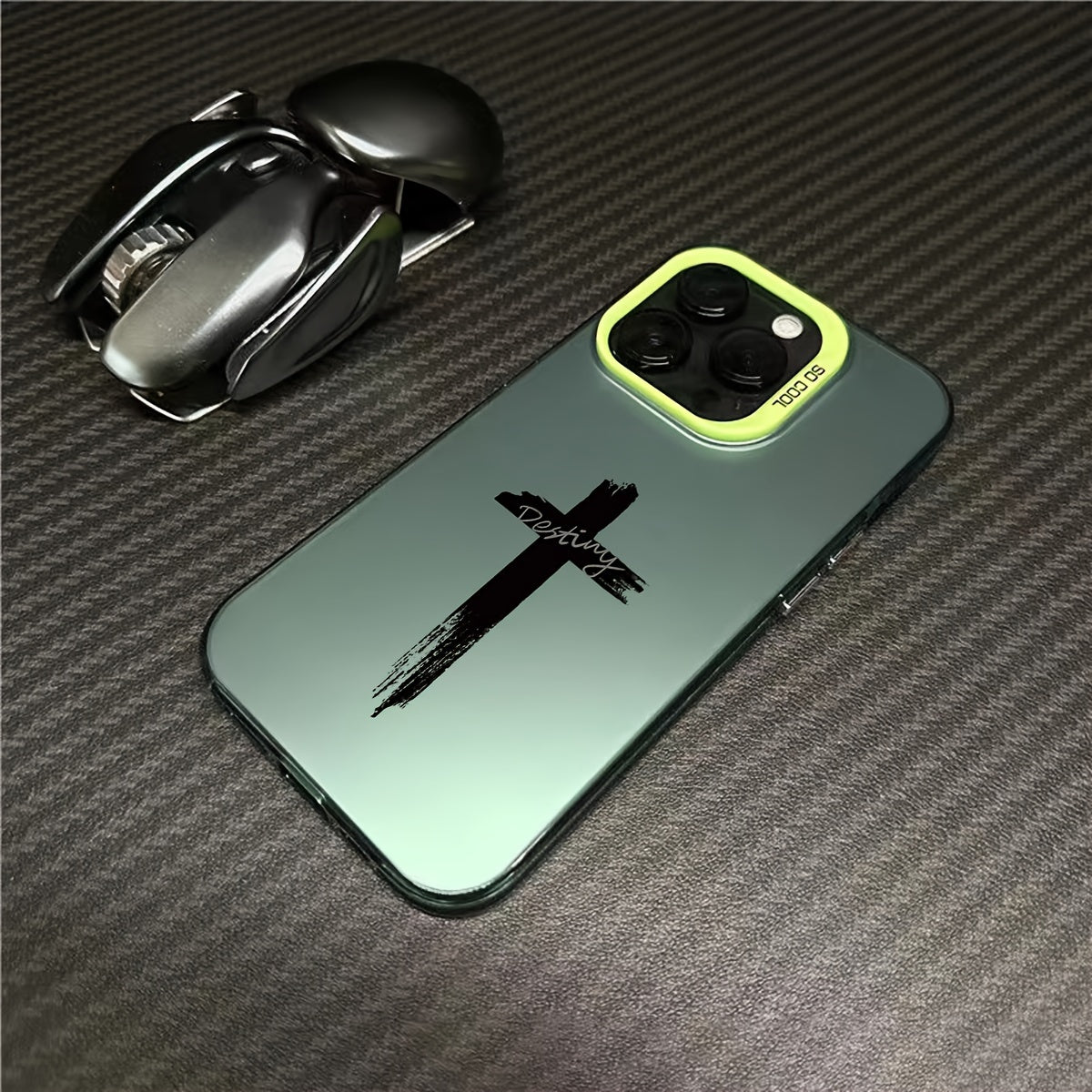 Dirt-Resistant, Stylish Three-Color Cross Mobile Phone Case